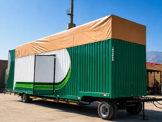 Cobertura de lona PVC a medida para camión de carga — Toldo Ideas