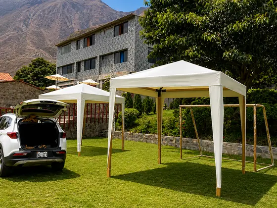 Sombrilla para exteriores fabricada por Toldo Ideas — Toldo Ideas